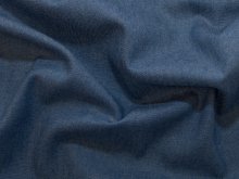 Webware Baumwolle mercerisiert  - Jeansoptik - jeansblau
