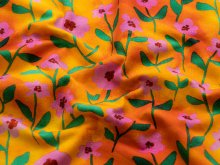 Jersey Digitaldruck - Blumenwiese - orange