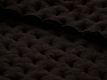 Hochwertiger dreidimensionaler Designer-Bezugsstoff - uni schokolade