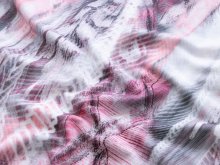 Jersey - Abstraktes Muster - weiß-rosa