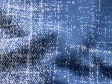 Jacquard Strickstoff - Jeansoptik - indigoblau