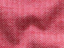 Jacquard Strickstoff - kleines Fischgrät-Muster - rot