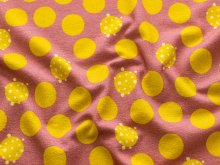 Jersey Viskose Eigenproduktion by SchickLiesel Tiny Dots - gemusterte Punkte - koralle 