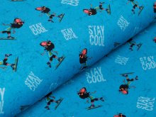 Sweat French Terry KATINOH - Keep calm - stay cool - blau