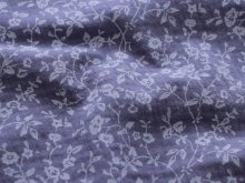 Musselin Baumwolle Double Gauze - blumige Ranken - violett