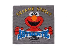 Applikation zum Aufbügeln - Sesamstraße - Monster Elmo ca. 70mm x 65mm – grau