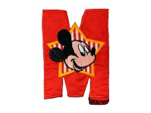 Applikation zum Aufbügeln - Disney - Mickey Mouse ca. 53mm x 80mm – rot