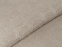 Struktur Strickstoff - 3D-Kreise - uni beige