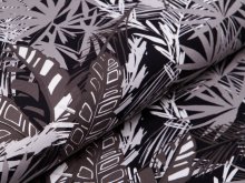 Jersey Digitalprint Stenzo - Palmenblätter - schwarz/grau