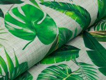 Jersey Digitalprint Stenzo - verschiedene Palmenblätter auf Kratzoptik - grün