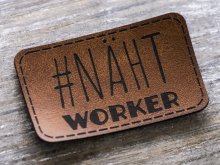 Label Kunstleder KDS - #NÄHT Worker - braun