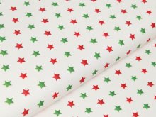 Webware Baumwolle Swafing Noel - Weihnachtliche Sterne - weiß