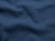 Glattes Bündchen im Schlauch - uni blau