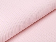 Recycled Jersey Ribstrick - Rippen - meliert rosa