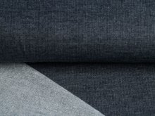 Flanell-Dekostoff - meliert grau