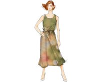 Schnittmuster Berlin Papierschnittmuster - Midi Kleid 'Inka' - Größe 34-50 - Damen