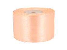 Satinband 50mm glänzend - apricot