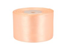 Satinband 50mm glänzend - apricot