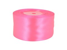 Satinband 50mm glänzend - neonpink