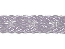 Elastische Spitze 30 mm - Blumen - lila