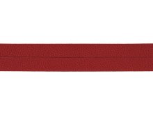 Struktur Kunstleder Einfassband gefalzt - 20 mm - rot