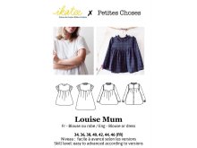 Französische Papier-Schnittmuster Ikatee - Bluse / Kleid LOUISE Mum - Damen