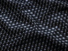 Softshell Jackenstoff Stretch - Kreise in 3D-Optik - schwarz