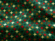 Webware Popeline Baumwolle mit Foliendruck - funkelnde Sterne - grün