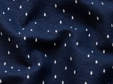 Jersey - kleine Tupfen - marineblau