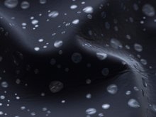 Softshell Jackenstoff - Wassertropfen in 3D Optik - grau