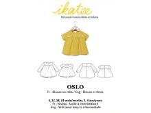 Französische Papier-Schnittmuster Ikatee - Bluse / Kleid OSLO - Babys / Kleinkinder