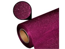 Flexfolie - PU - Plotterfolie mit Glitzereffekt 25 cm x 20 cm - dunkles pink