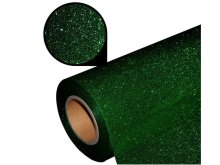 Flexfolie - PU - Plotterfolie mit Glitzereffekt 25 cm x 20 cm - dunkles grün