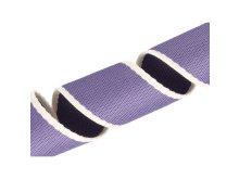 Gurtband Polyester-Baumwolle 38 mm - Streifen - lavendel/beige