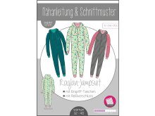 Papierschnittmuster ki-ba-doo Raglan-Jumpsuit - Damen