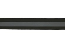 Ripsband reflektierend 25 mm - schwarz
