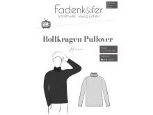 Papier-Schnittmuster Fadenkäfer - Rollkragenpullover - Herren