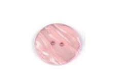 Kunststoff-Knöpfe Größe 60" - Perlmutt Effekt - rosa