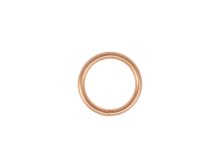 O-Ring Rundring Metall - 4 Stück ca. 20 mm - roségold