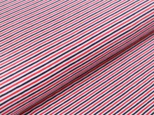 Jersey Swafing Gala - schmale Streifen - weiß/rot