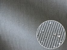 Outdoorstoff teflonbeschichtet - feine Streifen - grau