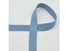 Twillband Baumwollköperband ca. 20 mm - uni altblau