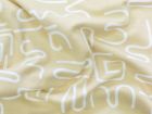 Nahaufnahme von Jersey Digitaldruck - Abstraktes Muster - beige