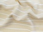 Nahaufnahme von Baumwoll Musselin Double Gauze - Streifen - beige