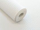 Nahaufnahme von Struktur Kunstleder Coupon ca. 50 cm x 140 cm – brilliant weiß

