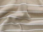 Ripp- Jersey - Streifen - beige - weiß