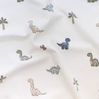 Jersey Digitaldruck - niedliche Dinosaurier - wollweiß
