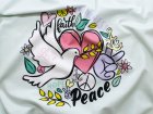 Jersey Swafing Happy Love & Peace by lycklig design PANEL ca. 70 cm x 160 cm - mint