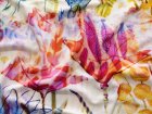 Jersey Viskose Digitaldruck - wilde Blumen - weiß