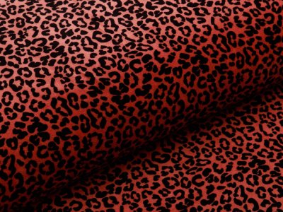 Nicki Organic Cotton - Animalprint - rostbraun
